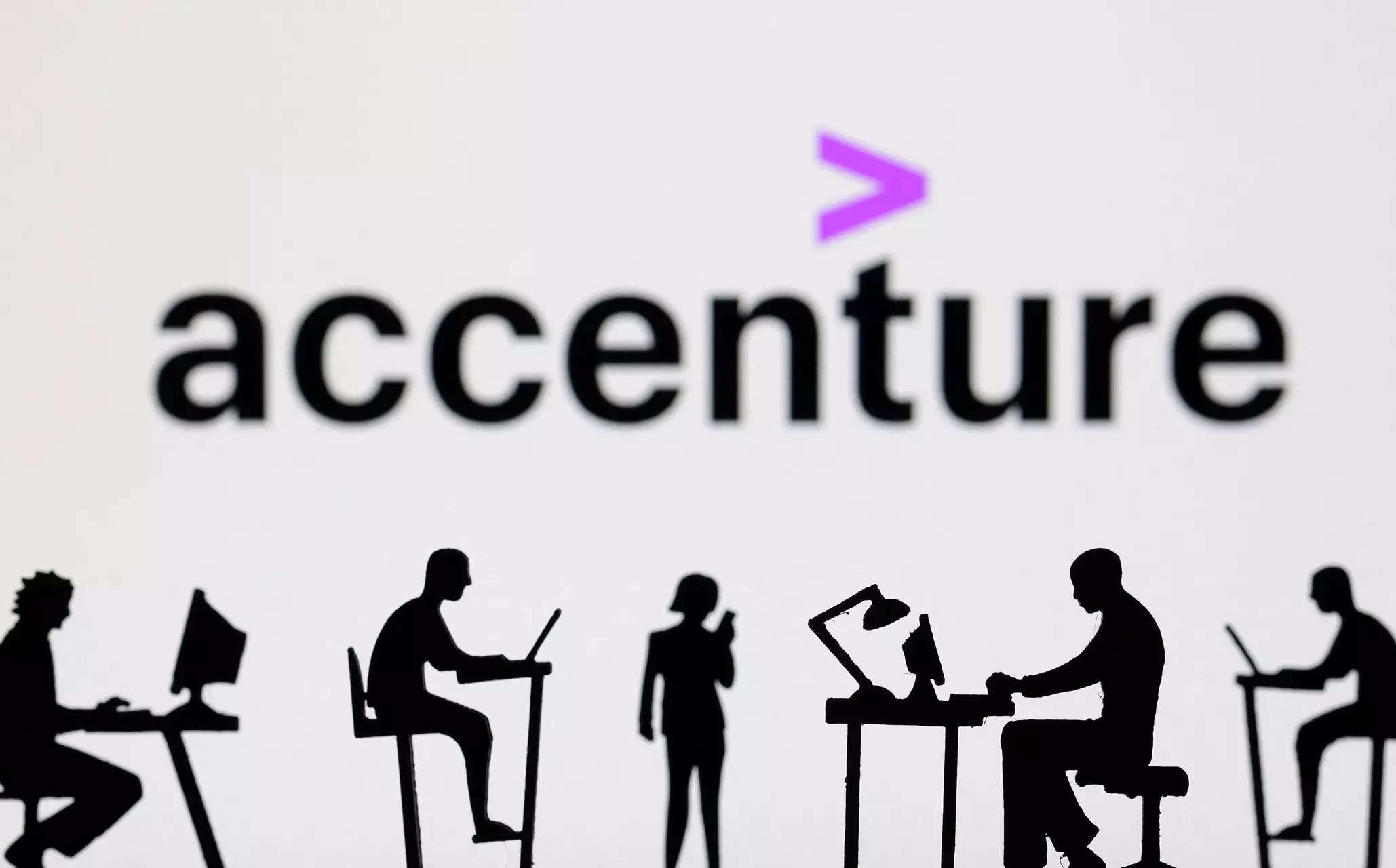 Illustration shows Accenture logo